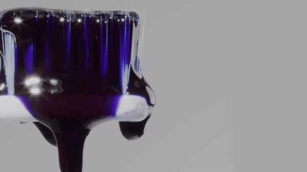 v34 color corrector on a toothbrush