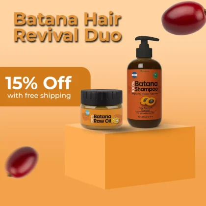 Batana oil + Batana shampoo hair revival duo bundle offer