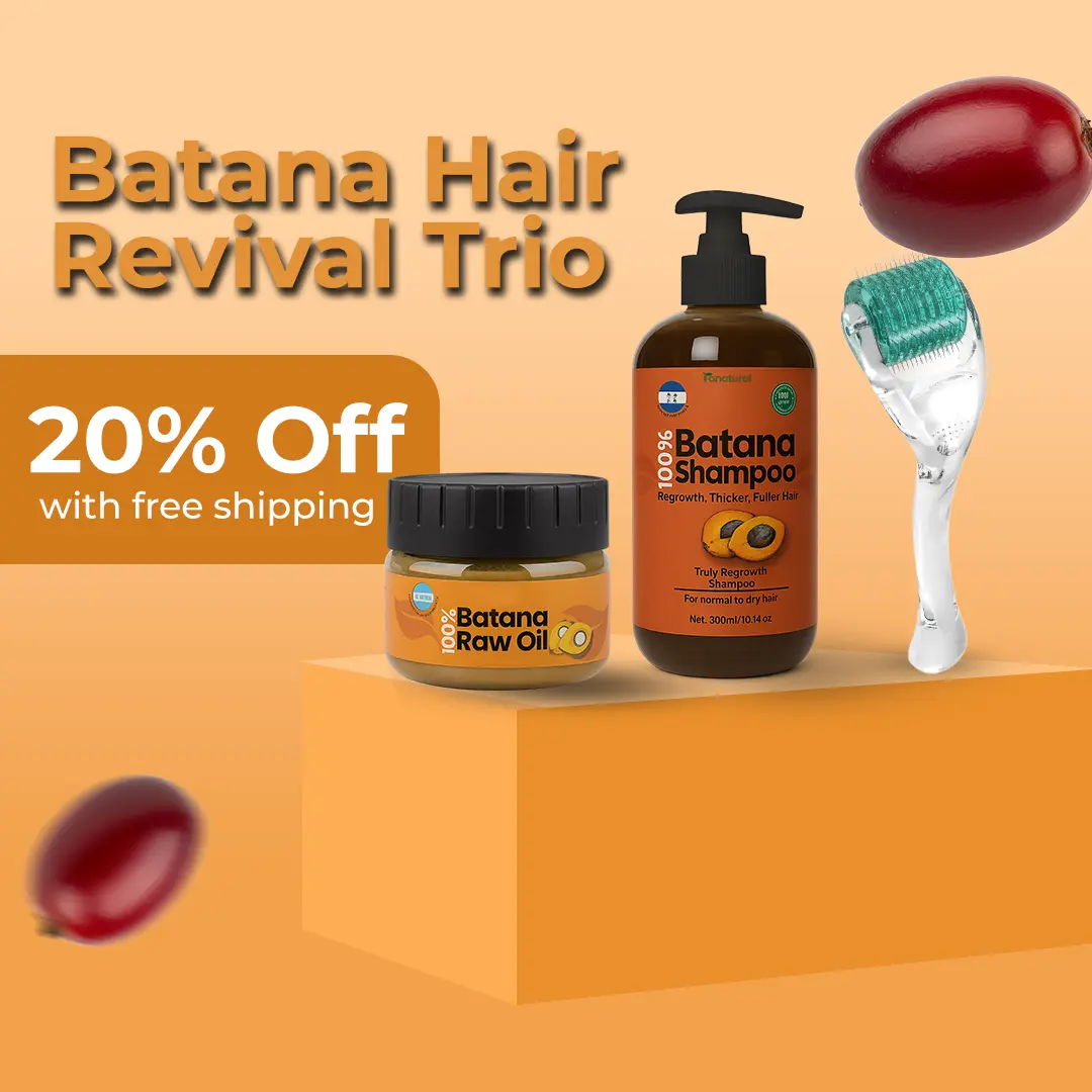 Batana oil + Batana Shampoo + Derma Roller